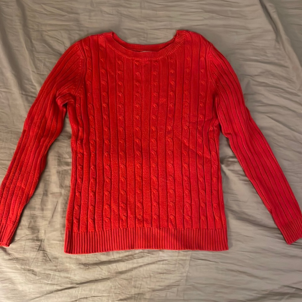 Red, White Stag Sweater